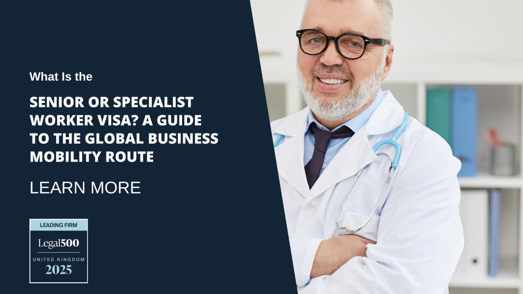 Global Business Mobility Senior Or Specialist Worker