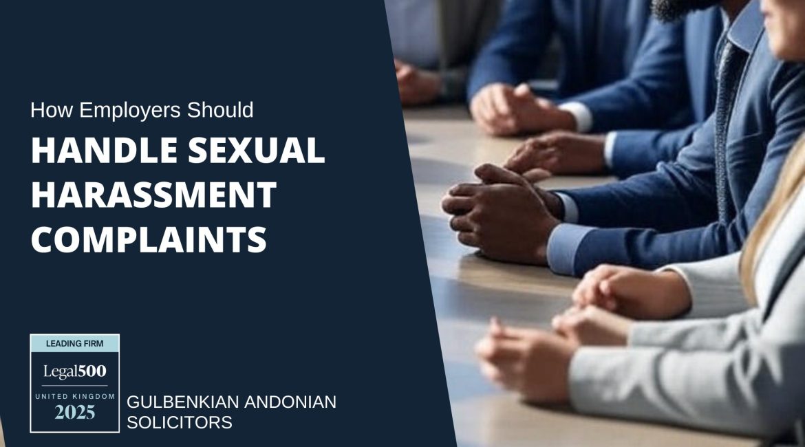 How Employers Should Handle Sexual Harassment Complaints
