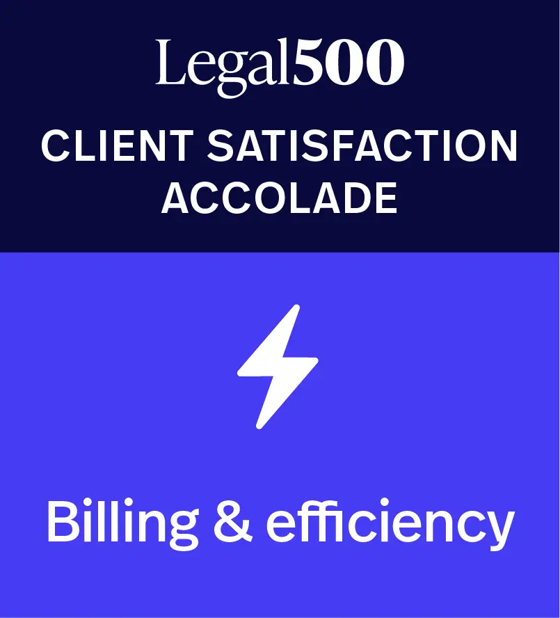 legal 500 badge - Billing & Efficiency